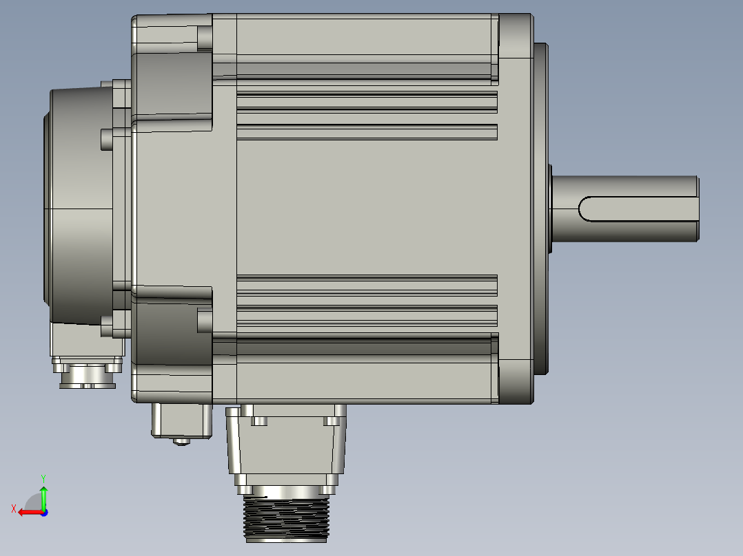 电机MS6G-130CN20BZ2-41P5后视图