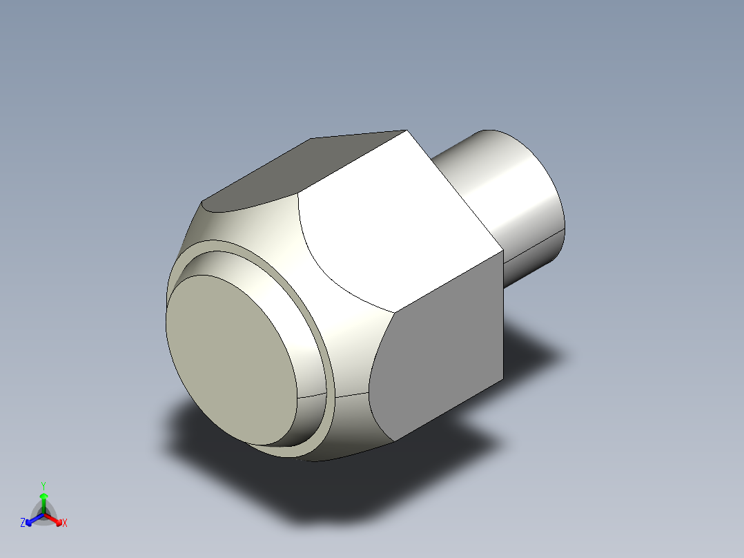定位配件BJ730-3D多系列多零件图纸模型主视图
