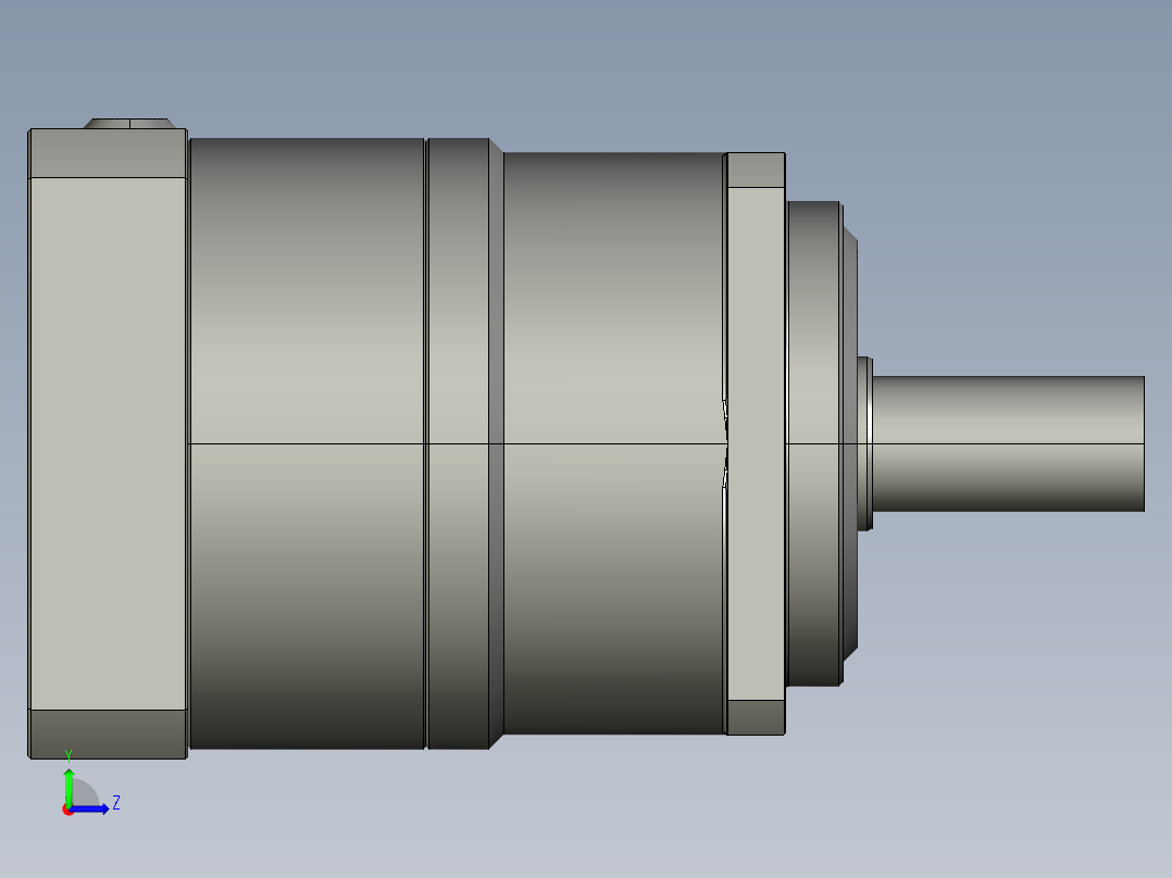 多摩川行星减速机TB-060-L1-14BK（输出轴14）(1)左视图