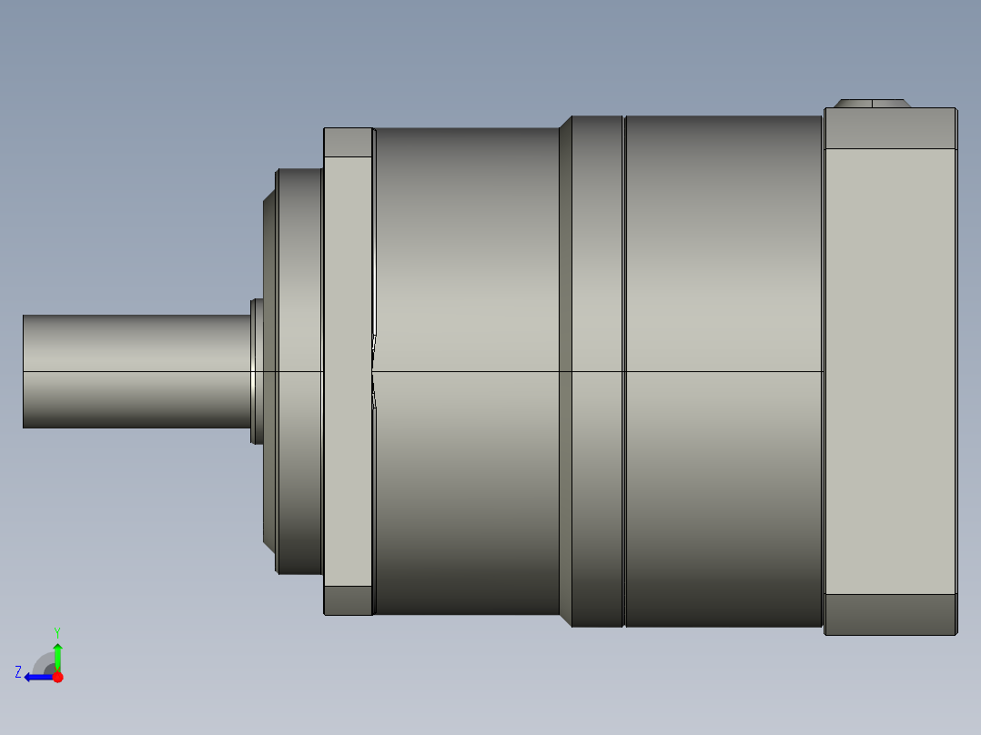 多摩川行星减速机TB-060-L1-14BK（输出轴14）(1)右视图