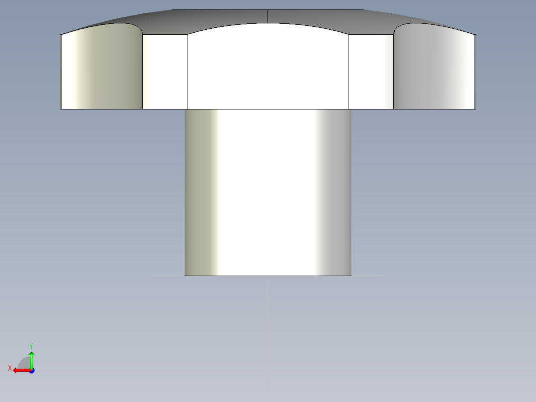 星型把手(鑄鋼)HK-3D多系列多零件图纸模型后视图