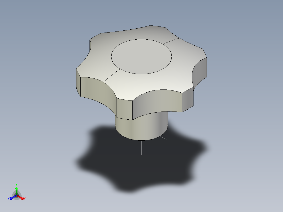 星型把手(鑄鋼)HK-3D多系列多零件图纸模型正等轴测图