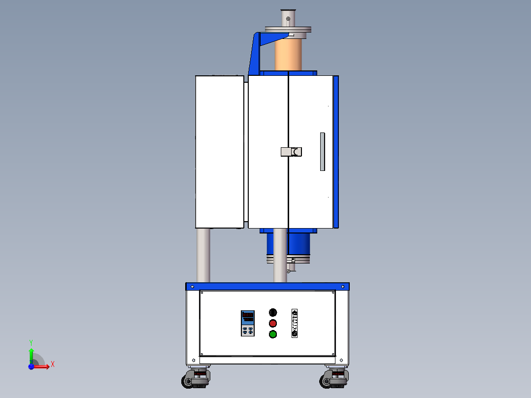 立式高温炉sw21可编辑前视图