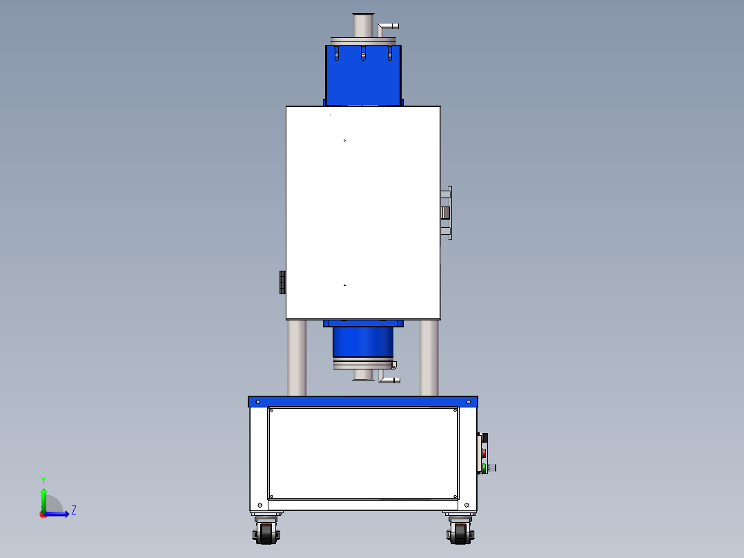 立式高温炉sw21可编辑左视图