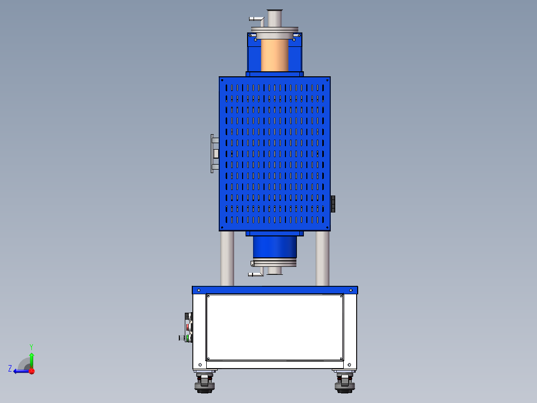 立式高温炉sw21可编辑右视图