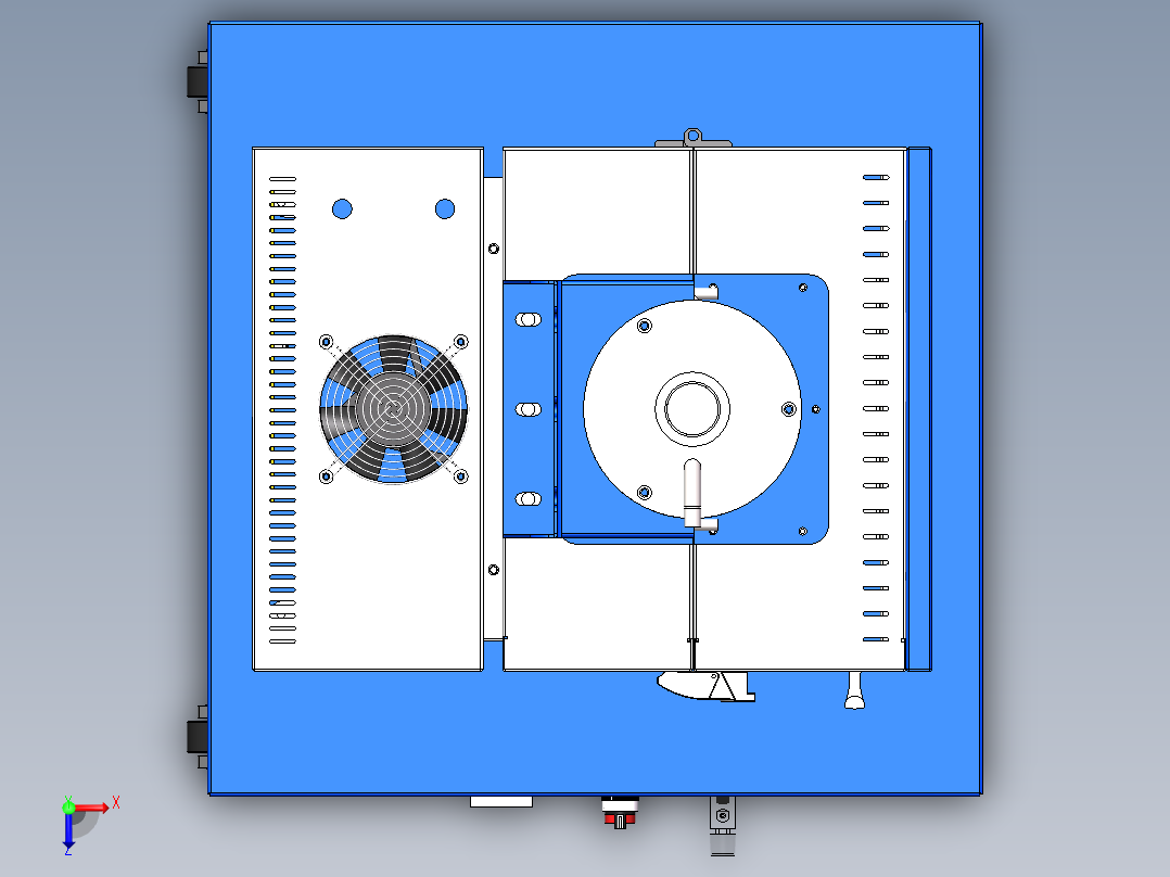 立式高温炉sw21可编辑俯视图