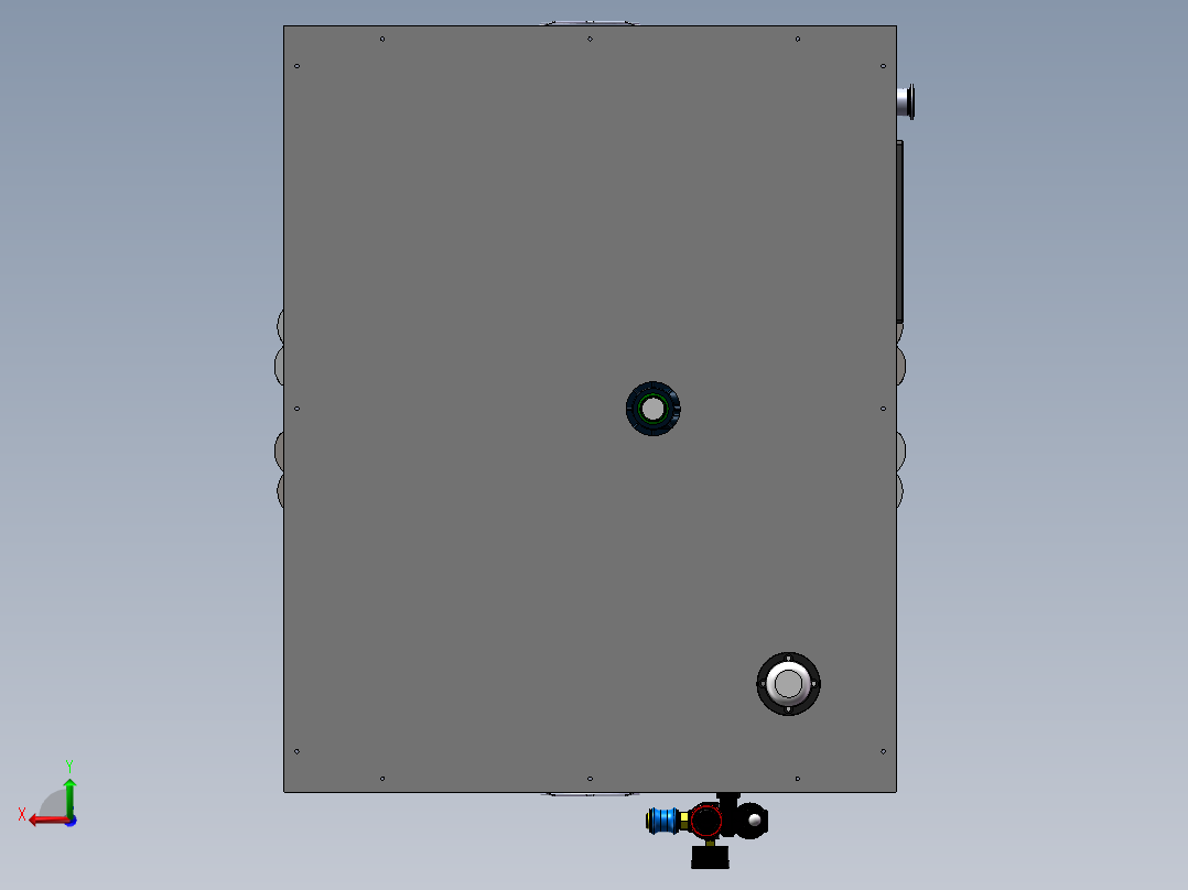 智能门房卡制造设备sw17可编辑后视图