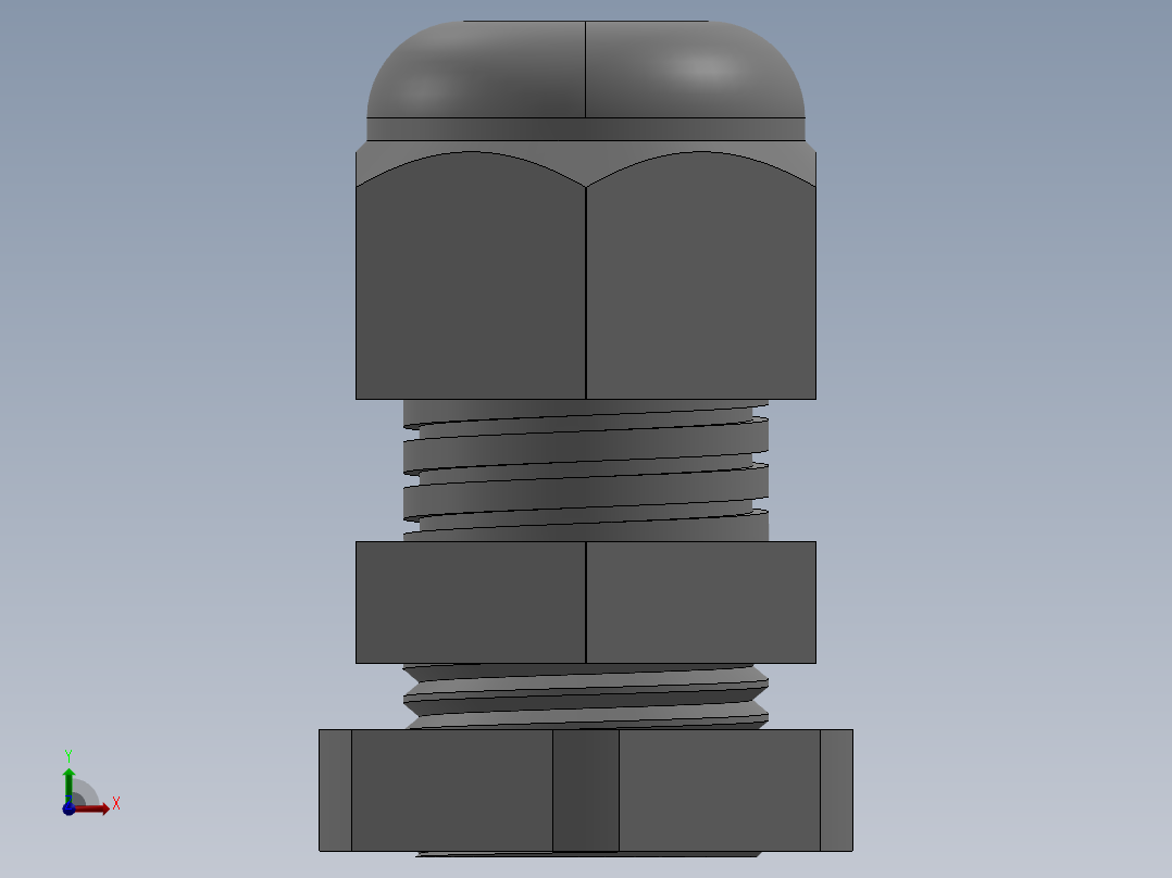 电缆接头前视图
