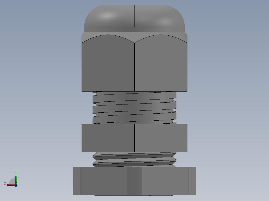 电缆接头后视图