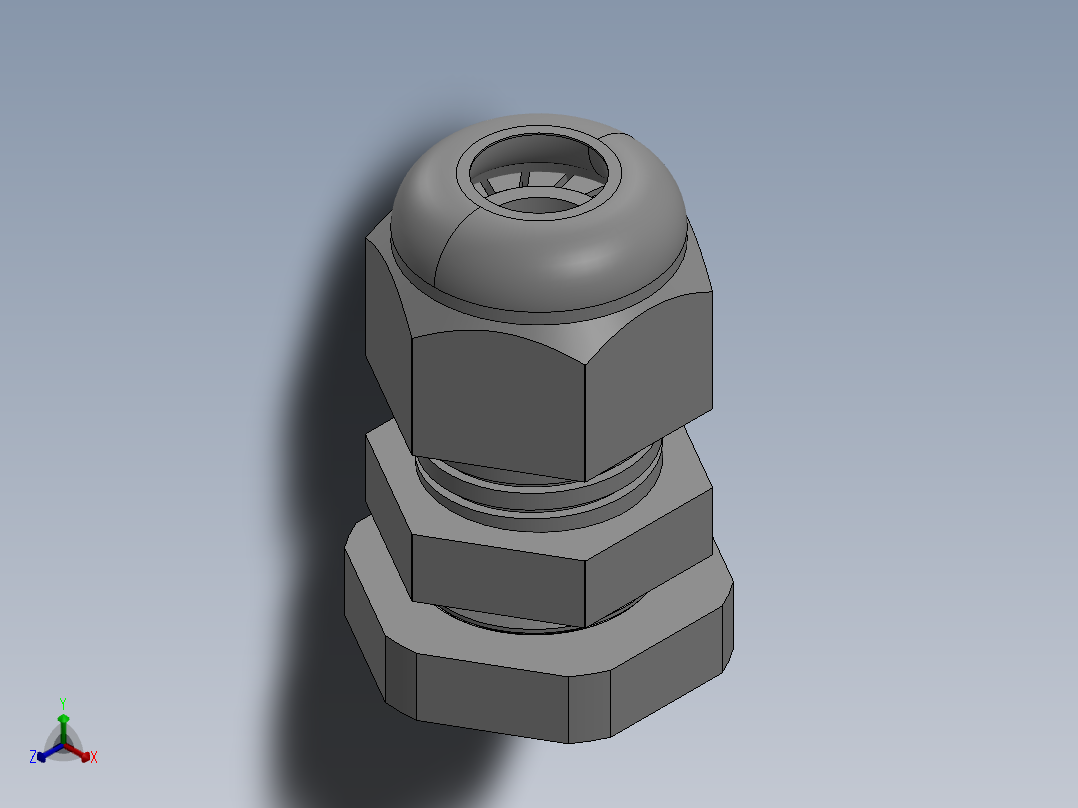 电缆接头正等轴测图