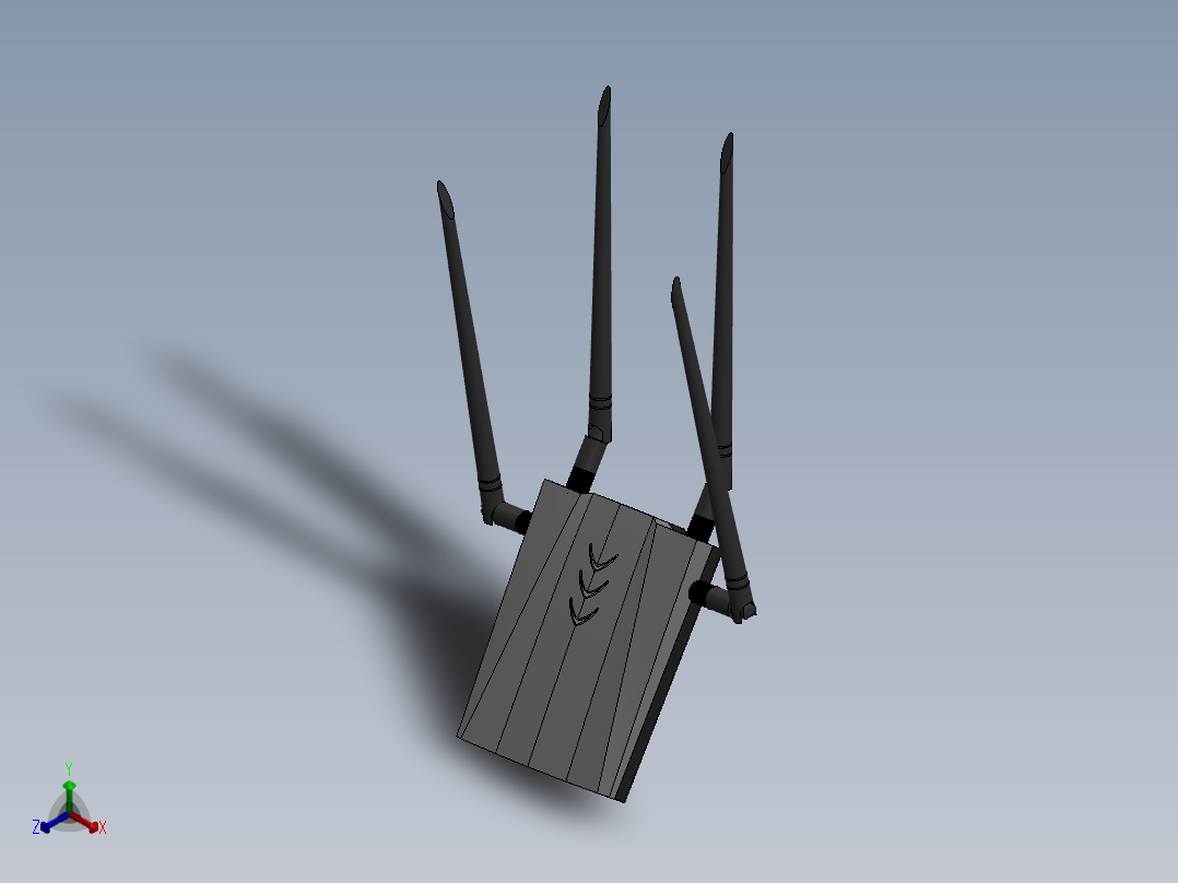 路由器正等轴测图