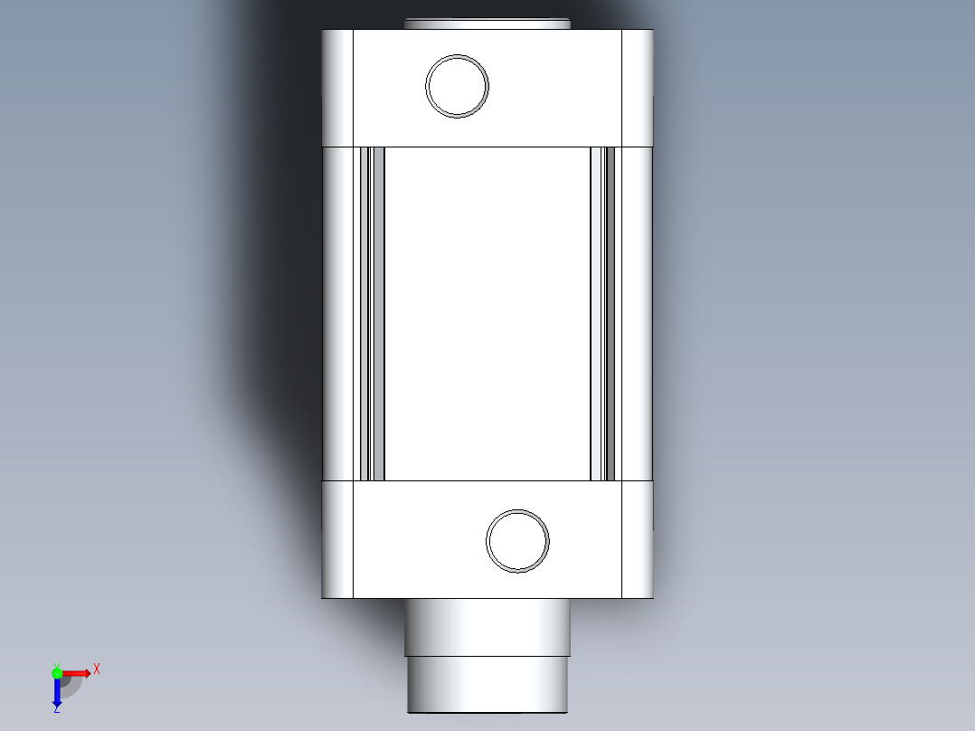 气缸DNC_100_50____ZR_俯视图