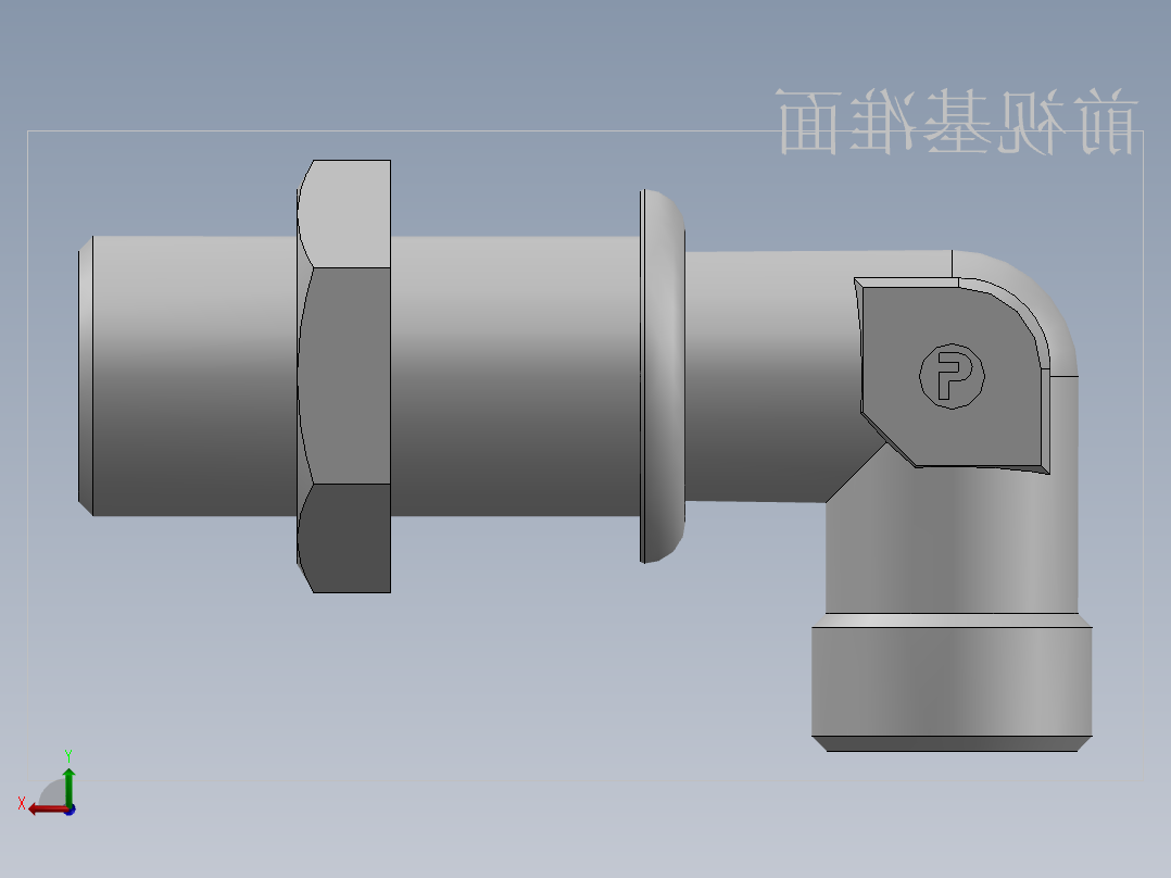 直角过板接头、6C9-18LN后视图