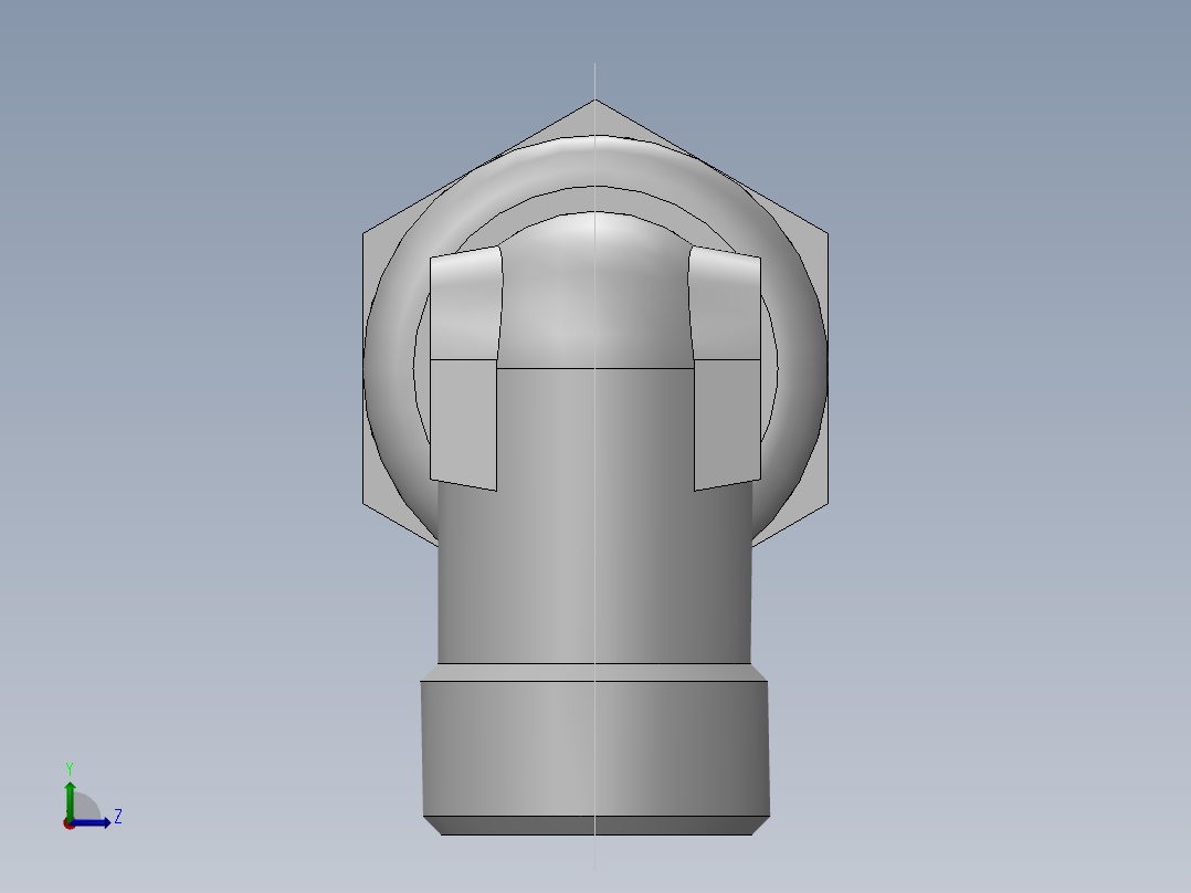 直角过板接头、6C9-18LN左视图