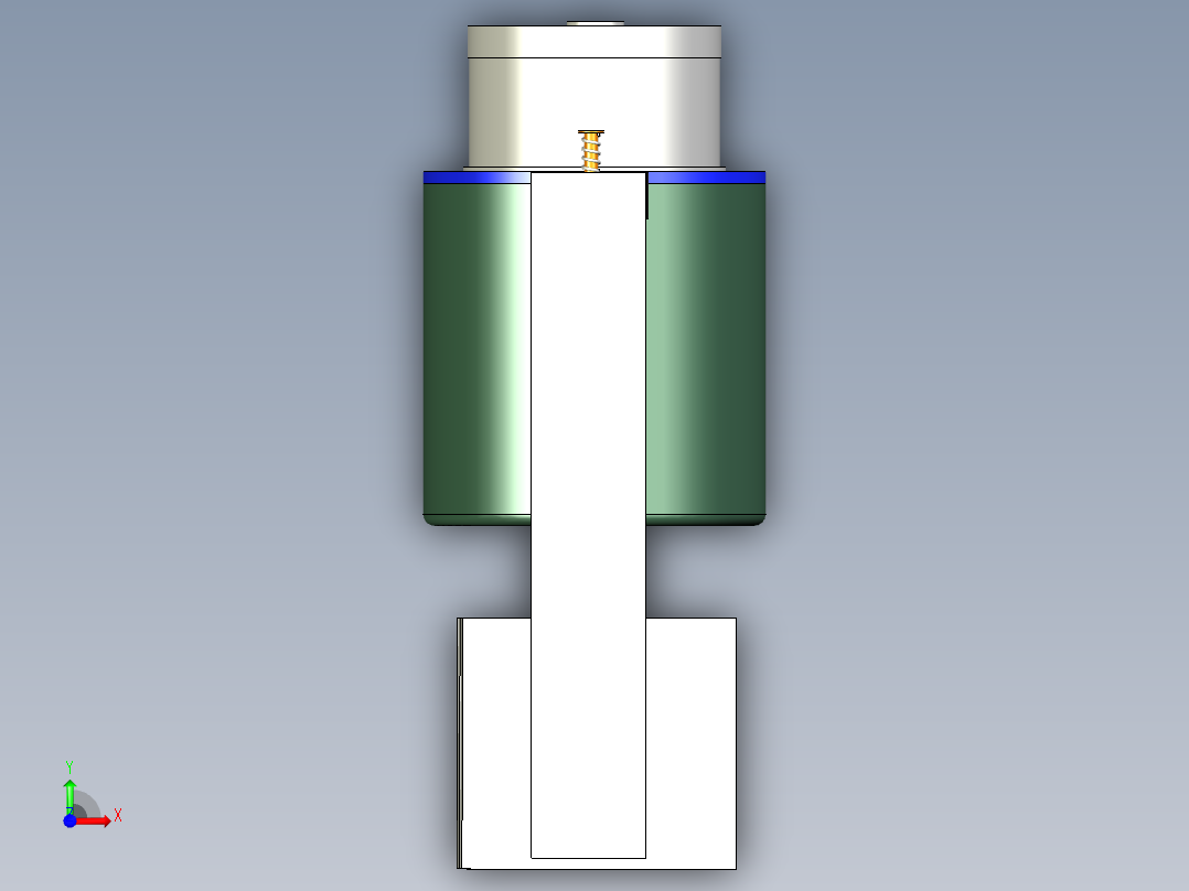一种洗衣液生产用搅拌脱气设备前视图