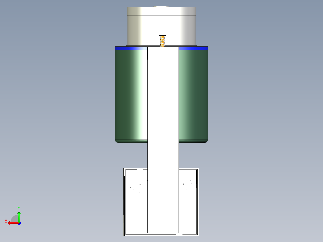 一种洗衣液生产用搅拌脱气设备后视图