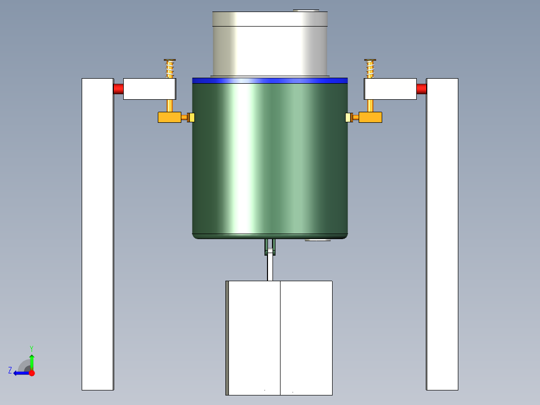 一种洗衣液生产用搅拌脱气设备右视图