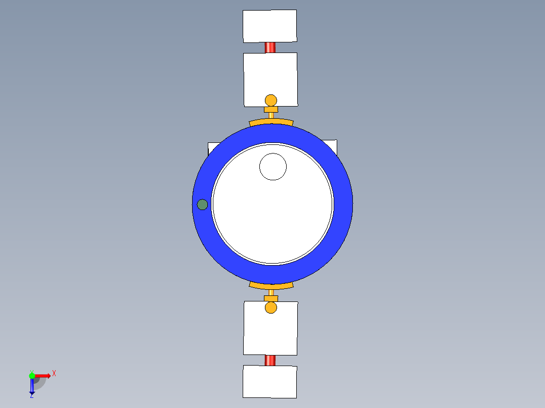 一种洗衣液生产用搅拌脱气设备俯视图