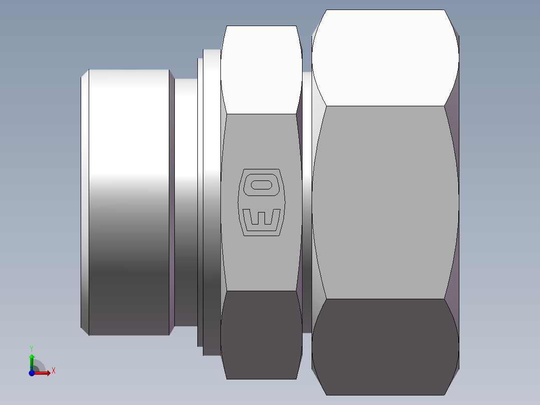 直通管螺纹组合接头、2BC-24-52WD前视图