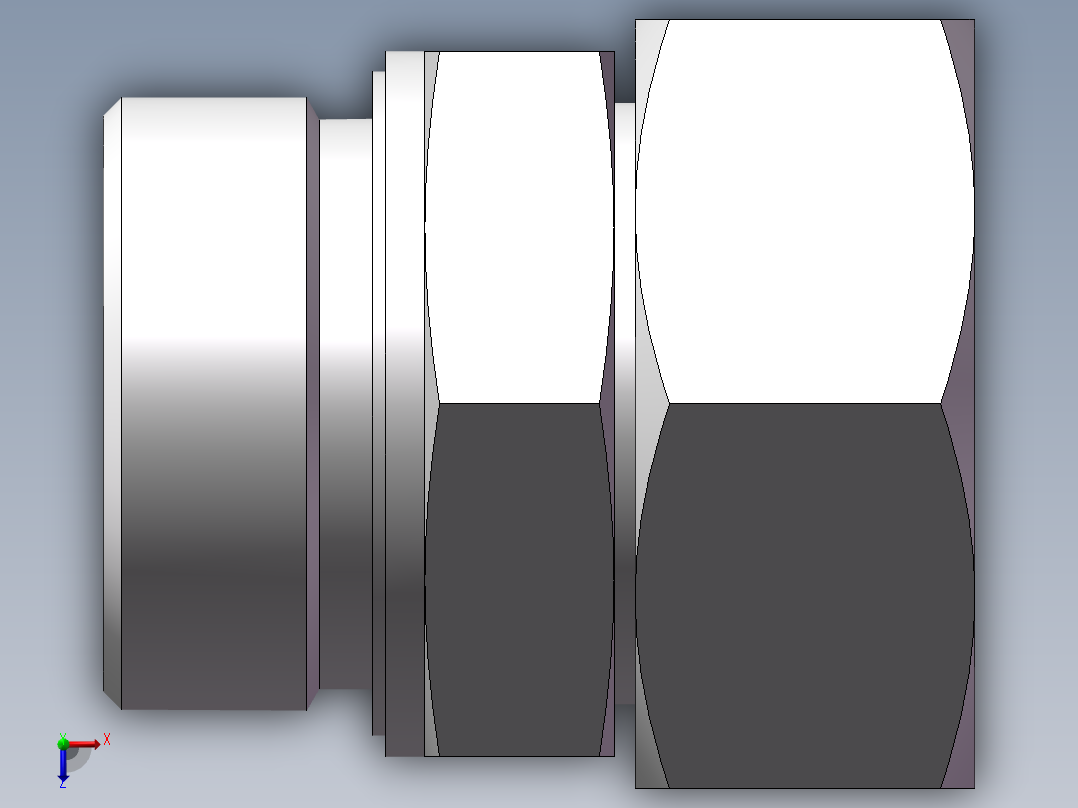 直通管螺纹组合接头、2BC-24-52WD俯视图