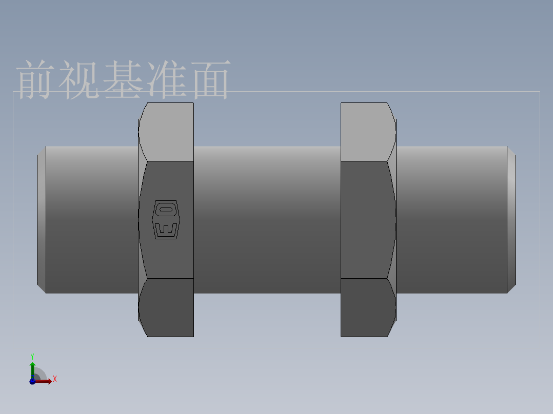 直通隔板接头、6C-16LN前视图