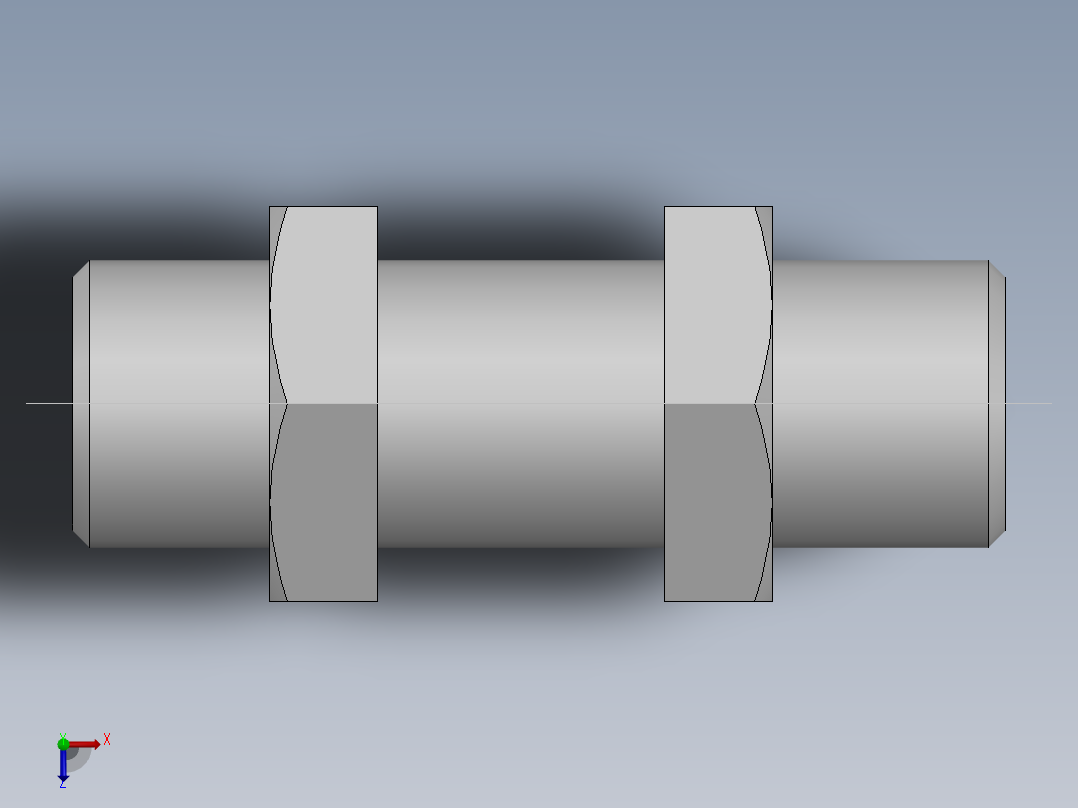 直通隔板接头、6C-16LN俯视图