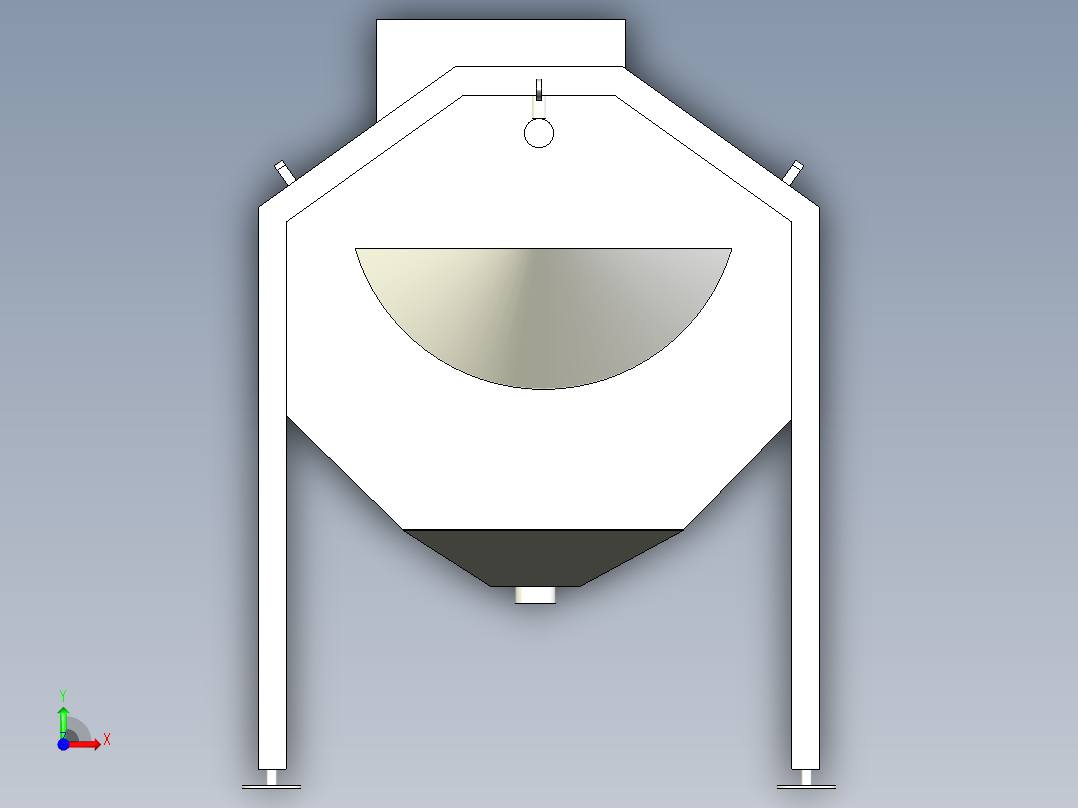 芋头清洗机前视图