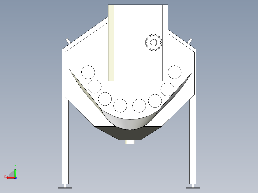 芋头清洗机后视图