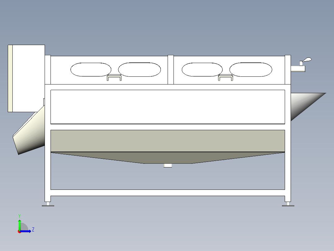 芋头清洗机左视图