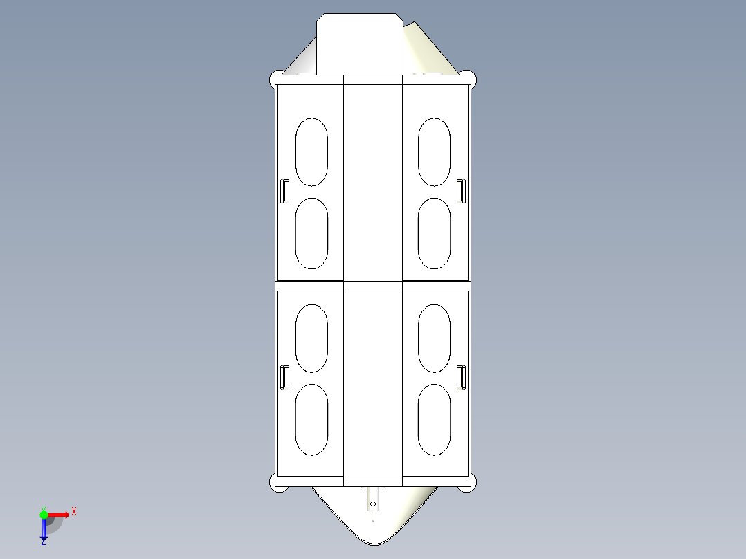 芋头清洗机俯视图
