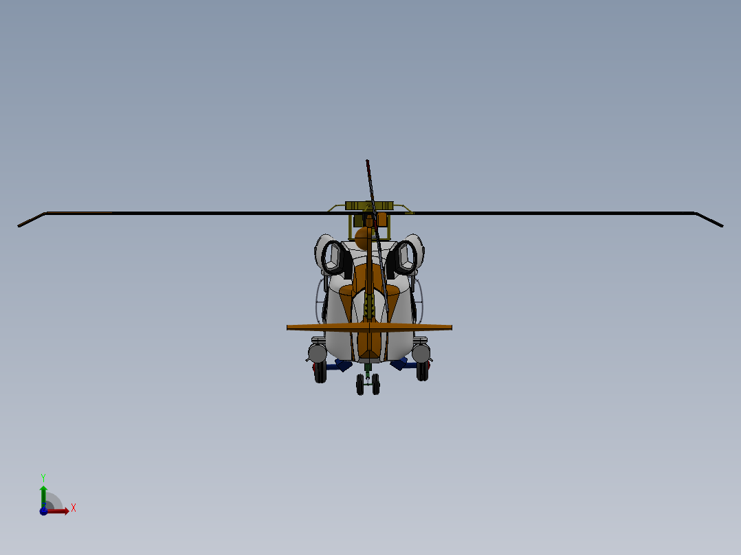 直升机(45)前视图