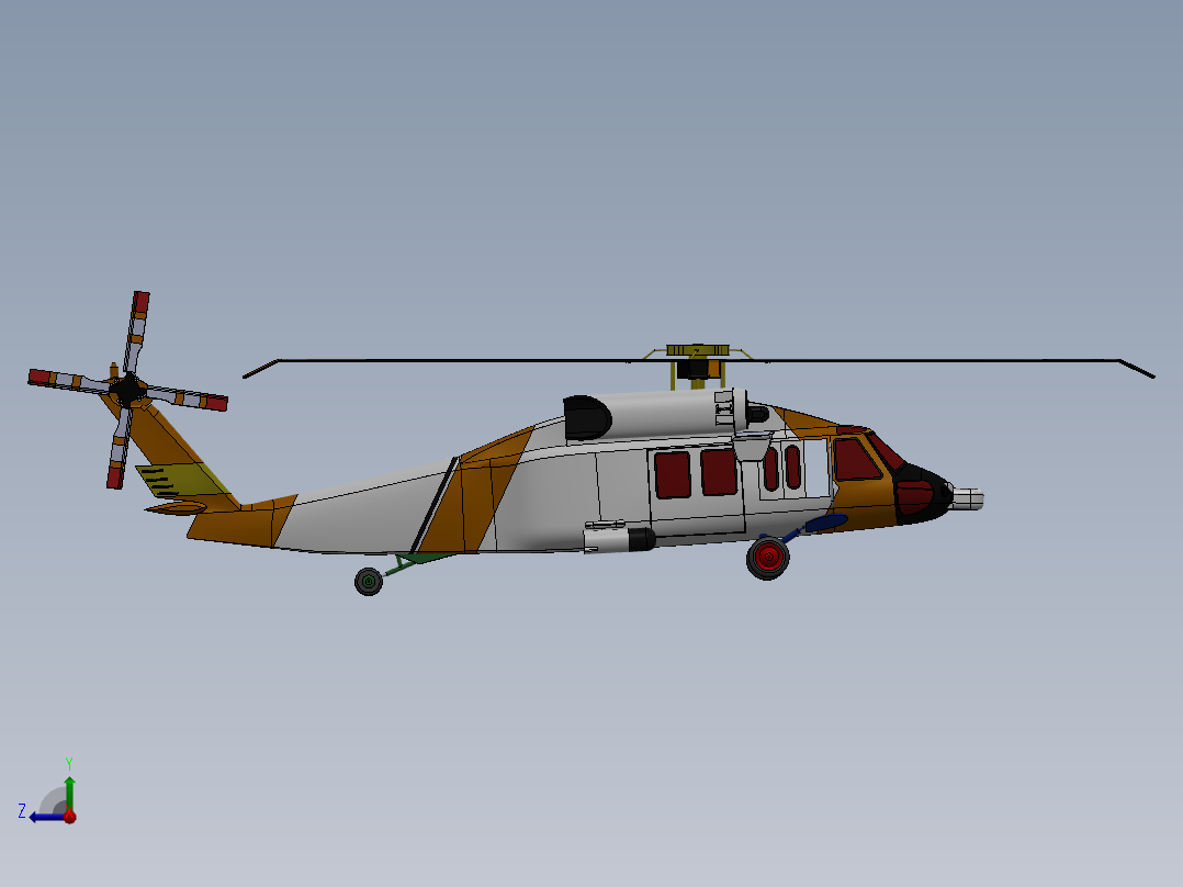 直升机(45)右视图