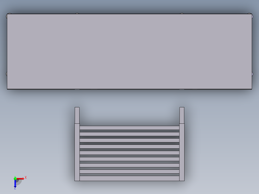 车间工作台俯视图