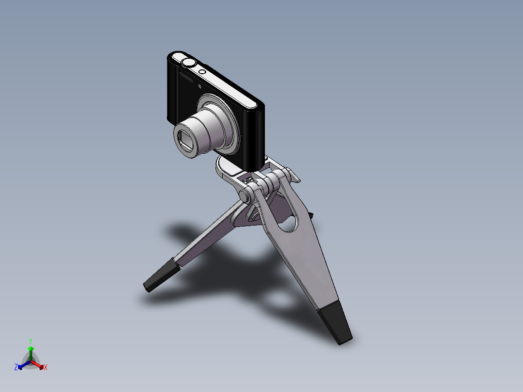 三脚架(46)正等轴测图