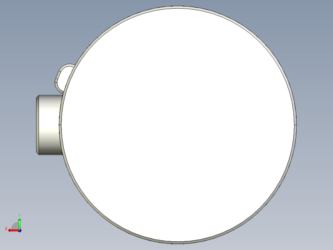 悬索结构后视图