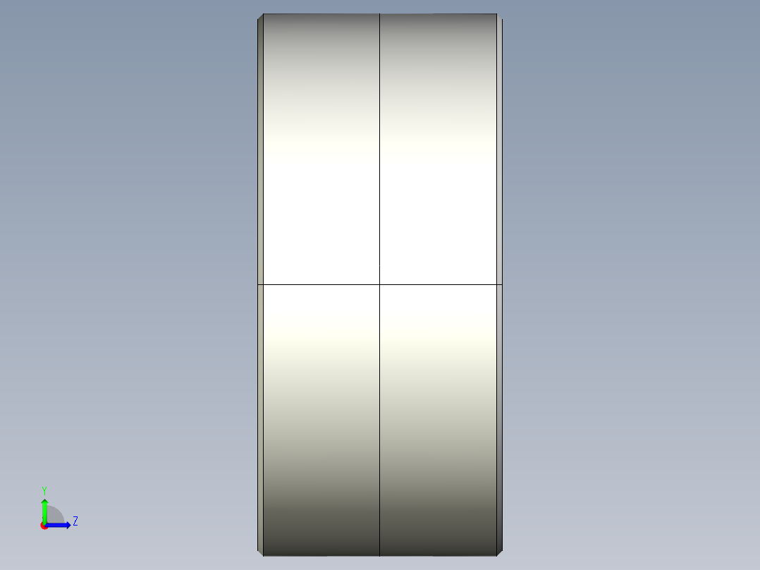 悬索结构左视图