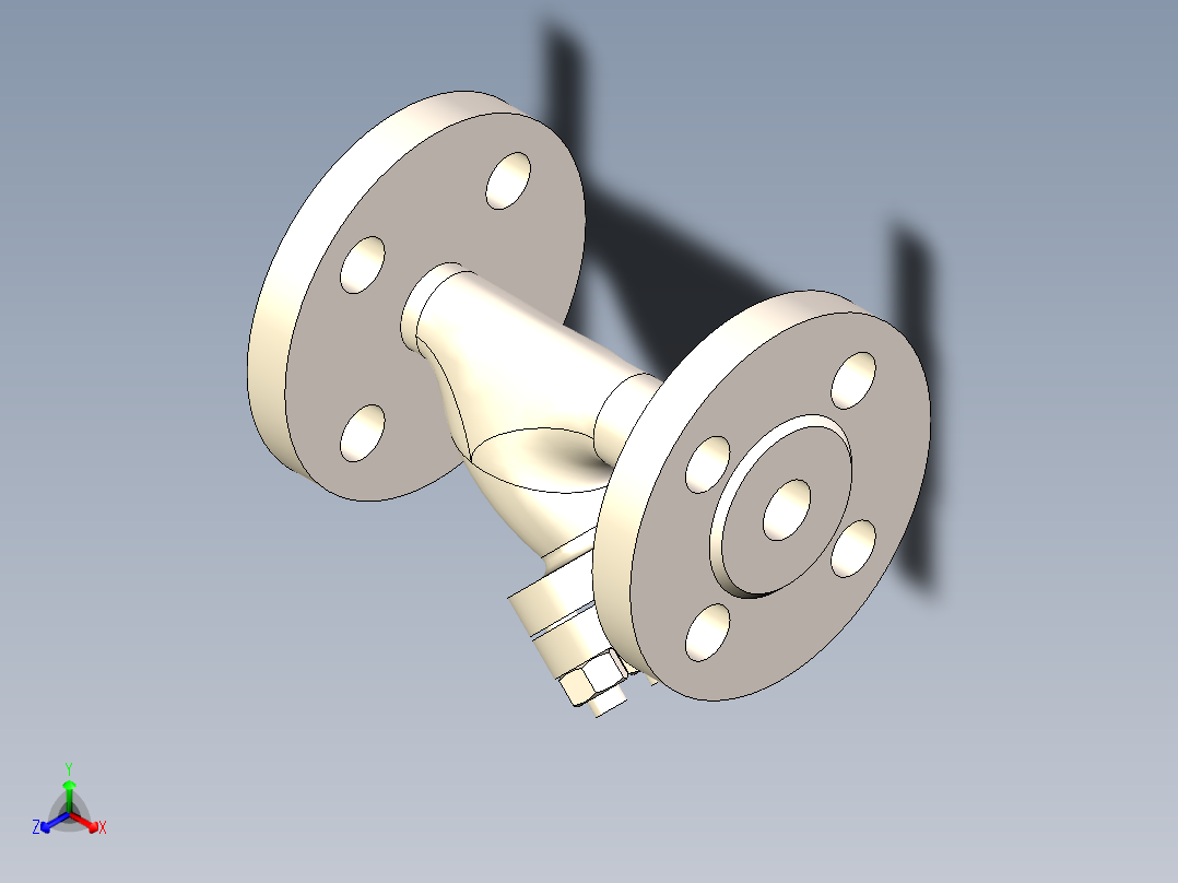 Y型过滤器-DN15正等轴测图