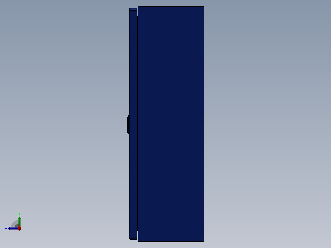 500x500x160电箱右视图