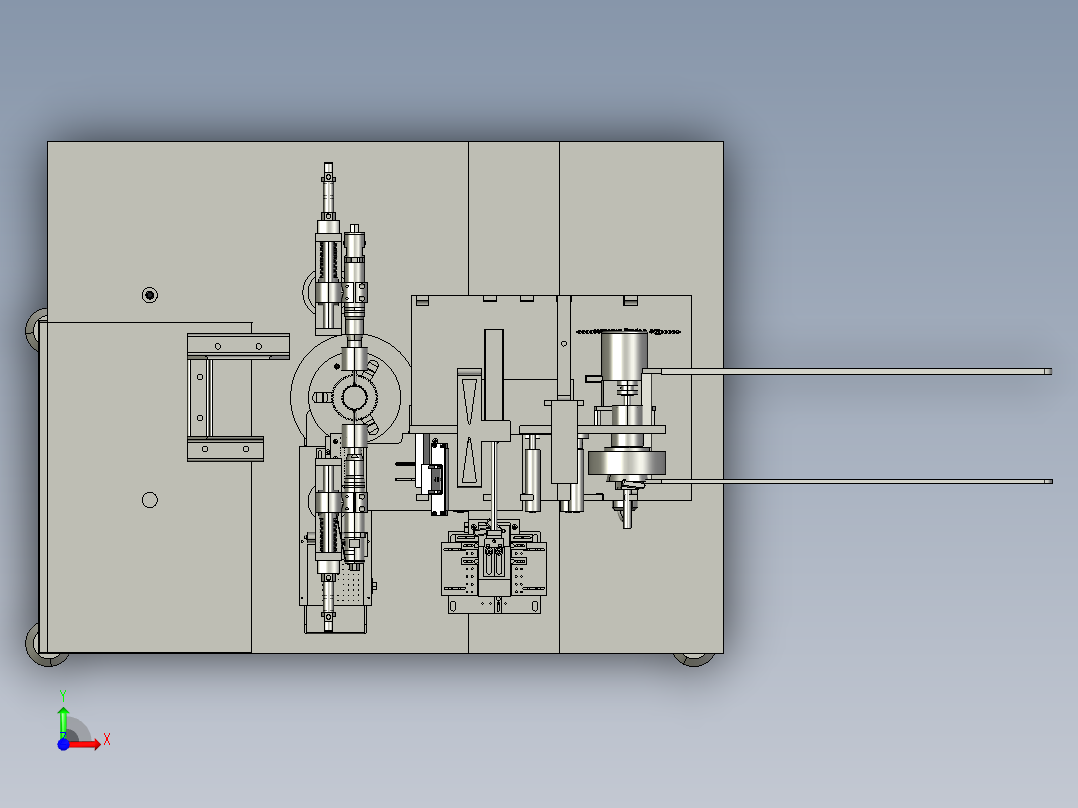 传送贴合机前视图