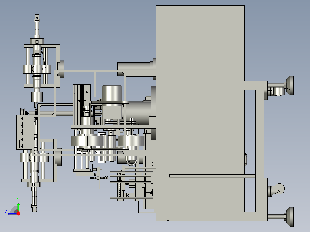 传送贴合机右视图