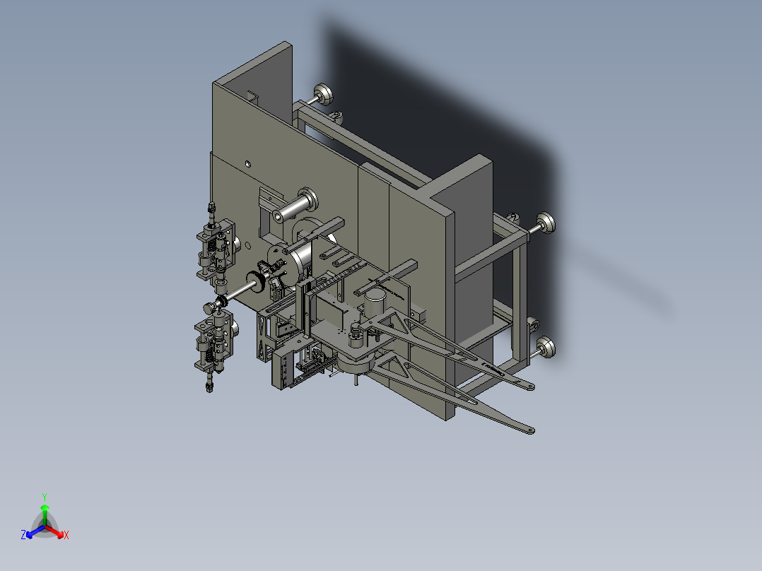 传送贴合机正等轴测图