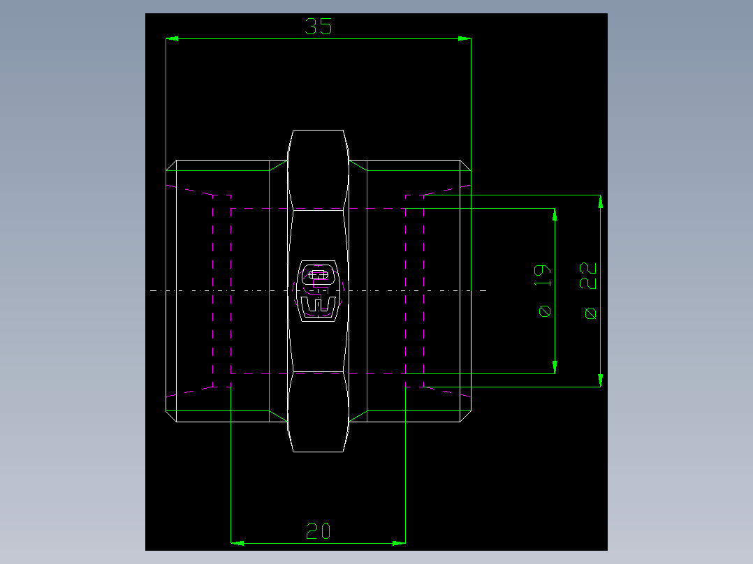PARKER管接头EO Union G22L71X_front