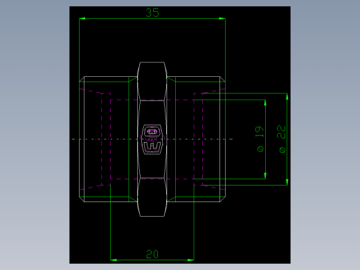 PARKER管接头EO Union G22L71X_front