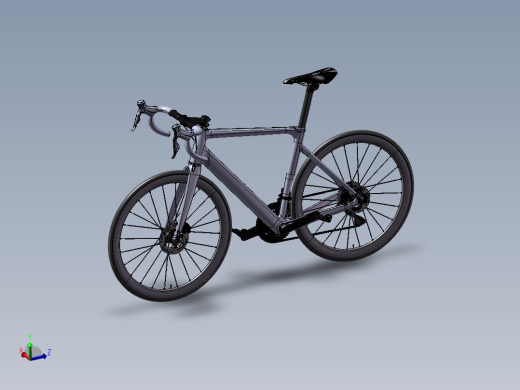 带盘式制动器的碳纤维公路自行车