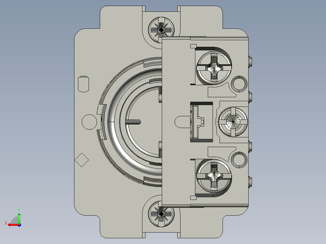 XB2BA31C启动按钮后视图