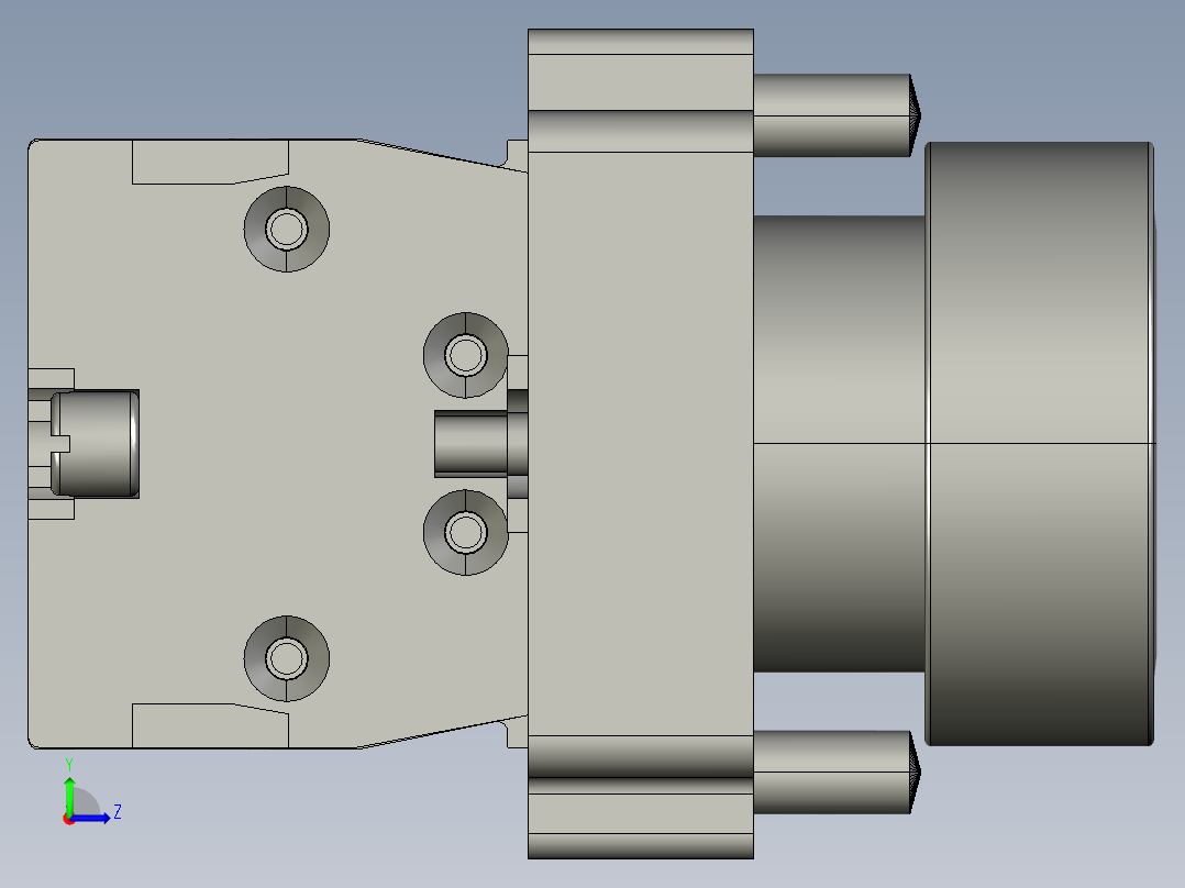 XB2BA31C启动按钮左视图