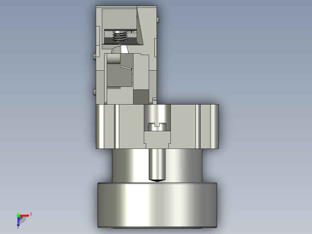 XB2BA31C启动按钮俯视图