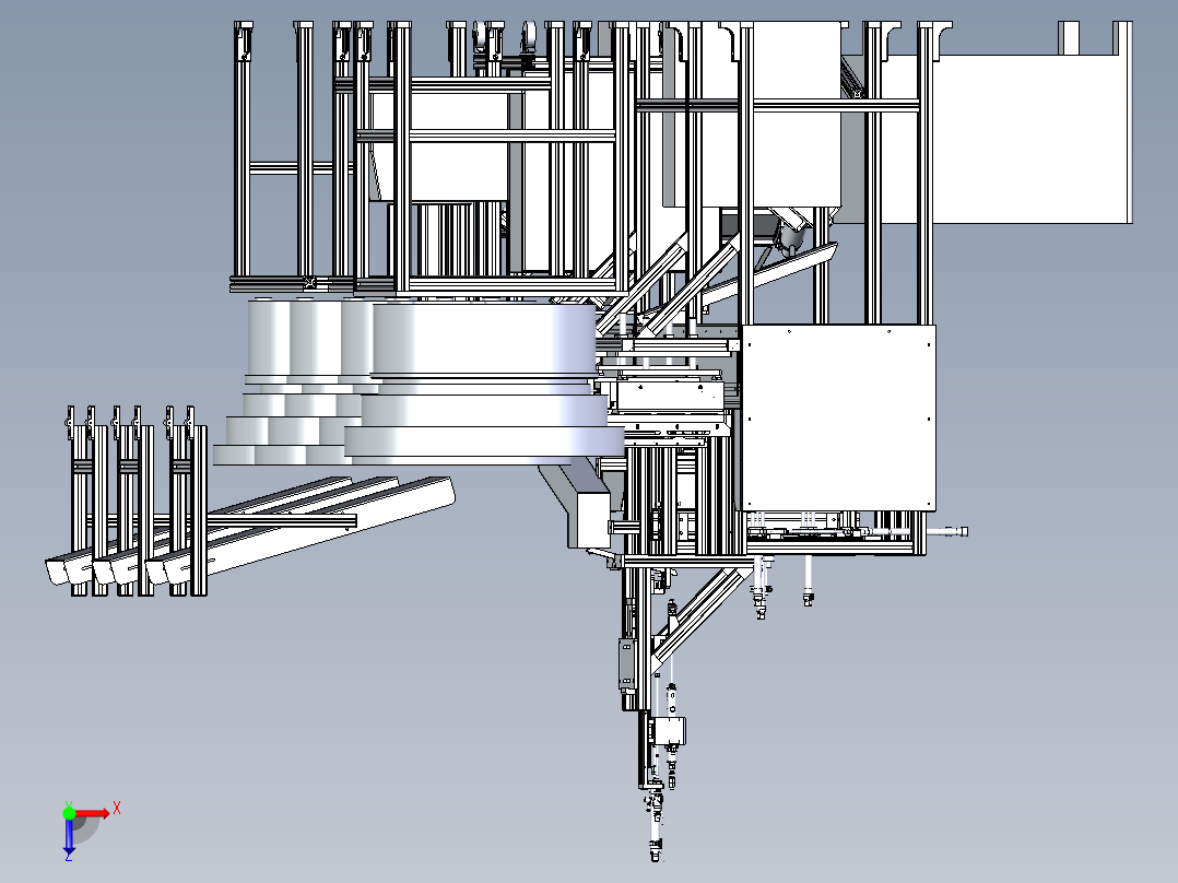 自动化组装机（成熟设备）俯视图