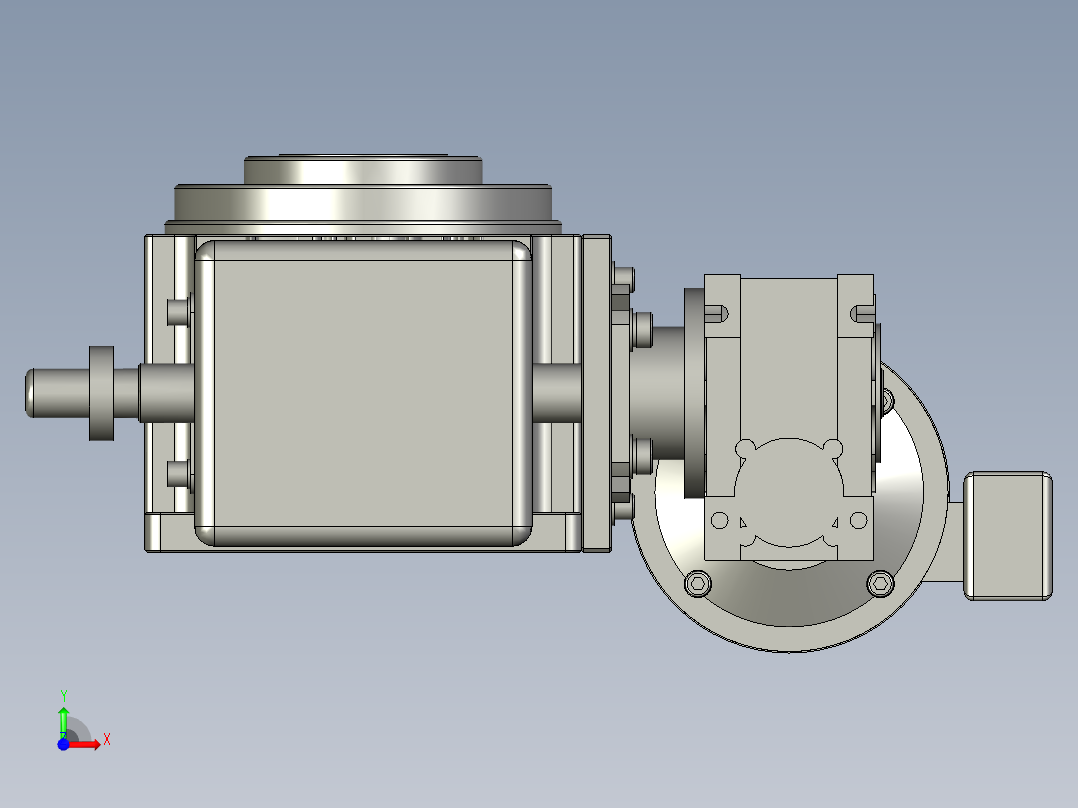 JE-110DT水平直插式右侧DY+OTS前视图