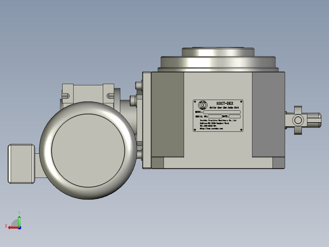 JE-110DT水平直插式右侧DY+OTS后视图